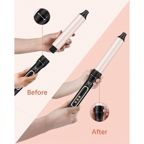 LAYADO 5 in 1 Curling Iron, Curling Wand Set with